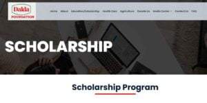 Dalda Foundation Scholarship Online Apply