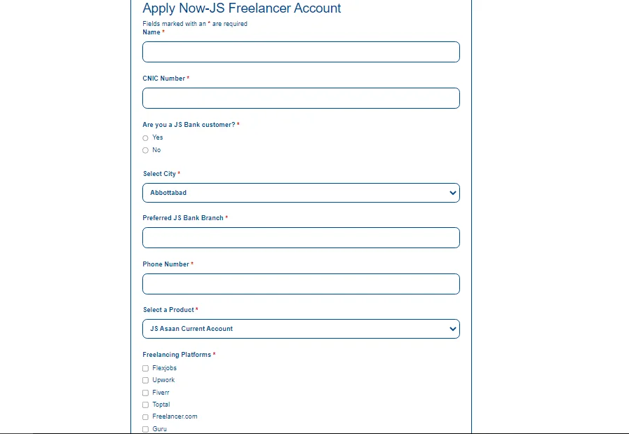 JS-Bank-Freelancer-Account-Opening-Online