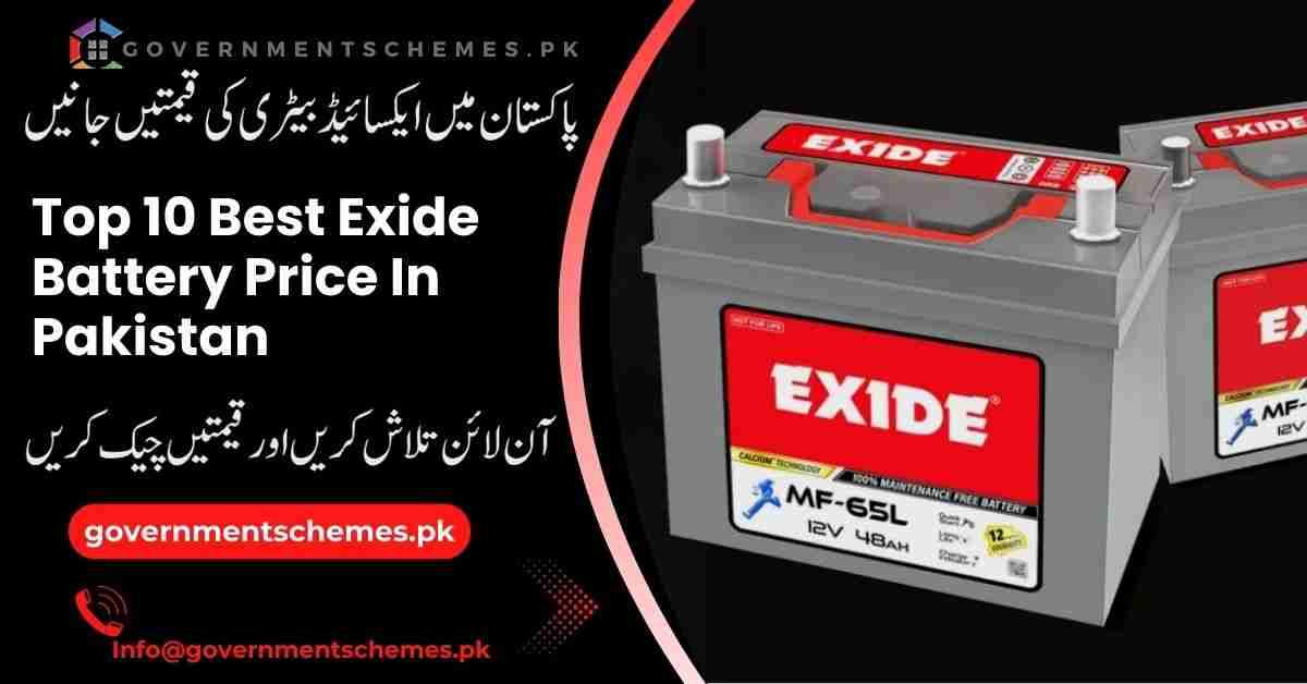Top 10 Best Exide Battery Price In Pakistan 2026 | Today Price 4 Exide-Battery-Price-In-Pakistan-Today
