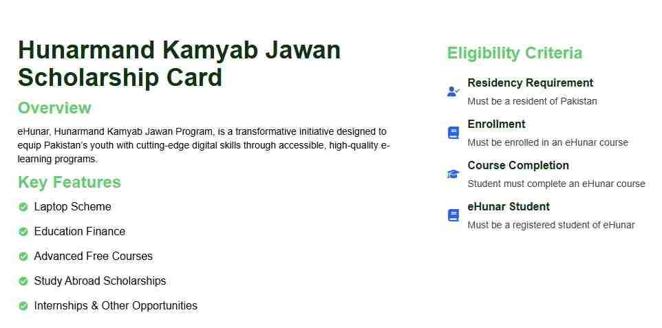 Hunarmand-Punjab-Scholarship-Card-Eligibility-Criteria