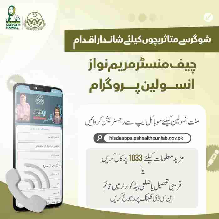 Maryam Nawaz Insulin Program | Free Insulin Scheme (By Insulin Card) 4 CM-Maryam-Nawaz-Free-Insulin-Program