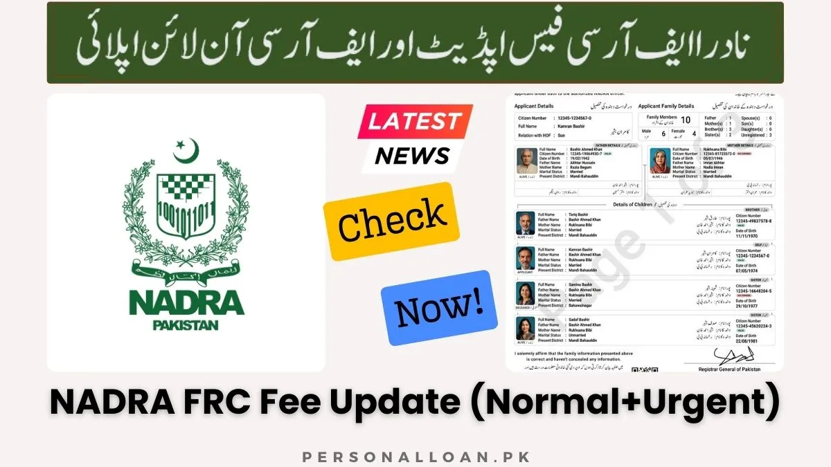 NADRA-FRC-Fee-Update