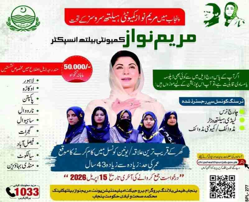 Maryam-Nawaz-Community-Health-Inspector-Jobs